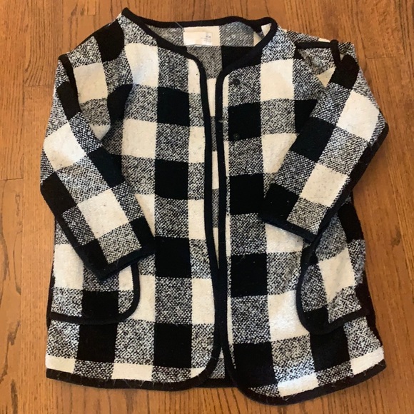 JOA Buffalo plaid teddy coat - Picture 3 of 6